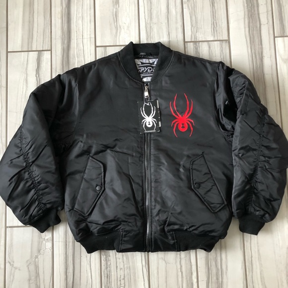 Nwt Spyder Insulated Bomber Jacket Euc 